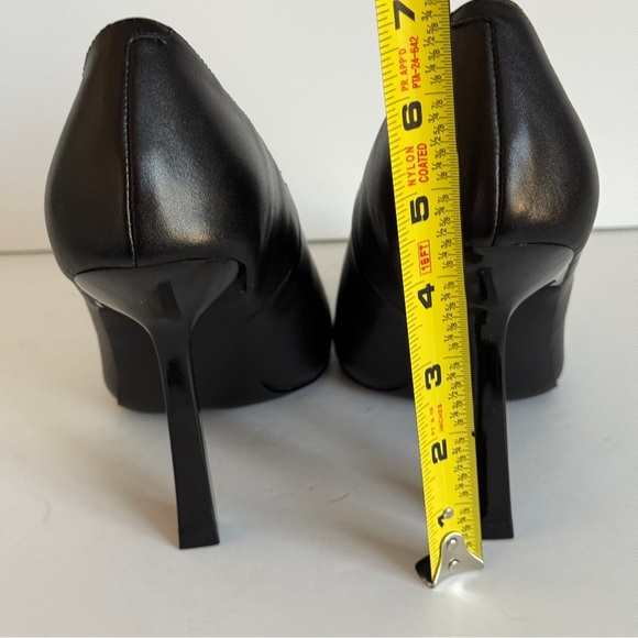 Steve Madden Sedona Stiletto Heel Pump Black Leather Size 8.5M - Picture 9 of 11
